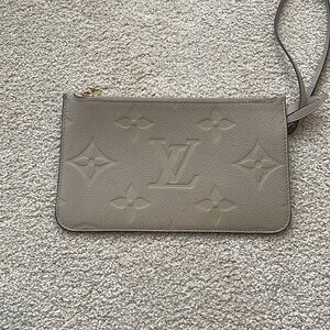 Louis Vuitton Monogram Empreinte Leather • Neverfull MM pouch (pouch only)